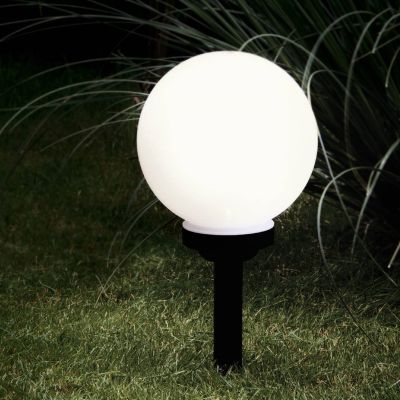 Svart trädgårdsspotlight plast, Zora, 0,5W, 3000K LED, IP44, med brytare