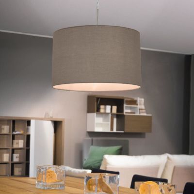 Taupe modern fönsterlampa tyg, Abano