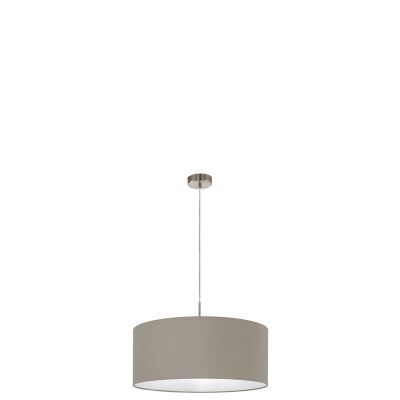 Taupe modern fönsterlampa tyg, Abano