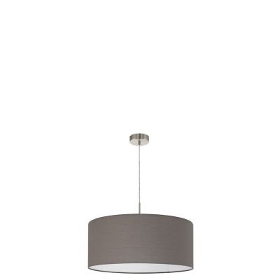 Antracit modern fönsterlampa tyg, Abano