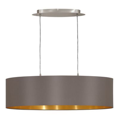 Brun modern fönsterlampa tyg, Terme