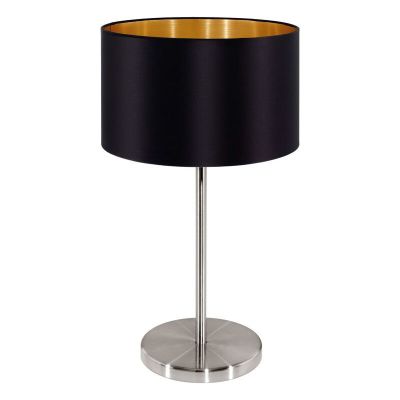 Guld modern bordslampa tyg, Terme, med brytare