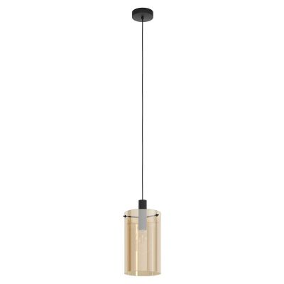 Bärnstensfärgad modern fönsterlampa glas, Ritesh