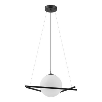 Svart retro fönsterlampa glas, Tjardo