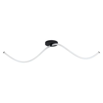 Svart modern plafond stål, Allal, 12W, 3000K LED