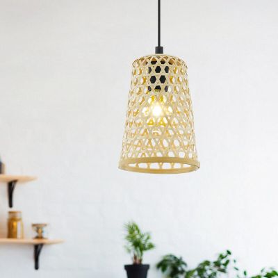 Rustik fönsterlampa trä, Maiko