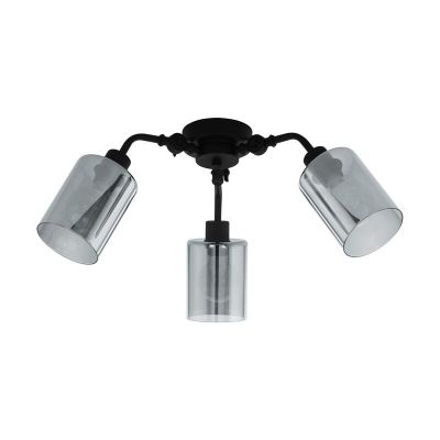 Svart modern plafond stål, Paola