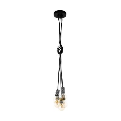 Svart fönsterlampa stål, Nickolai