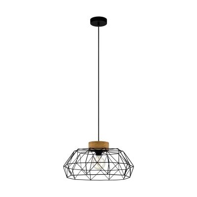 Svart industri fönsterlampa stål, Joseline