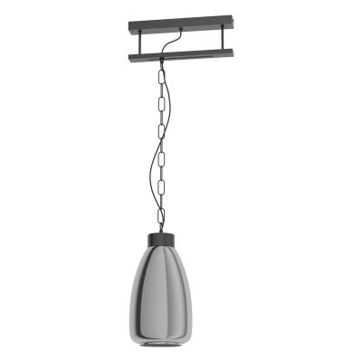 Svart design fönsterlampa glas, Annefleur