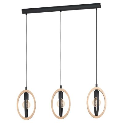 Rustik fönsterlampa trä, Angeline
