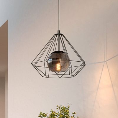 Svart industri fönsterlampa stål, Yuen
