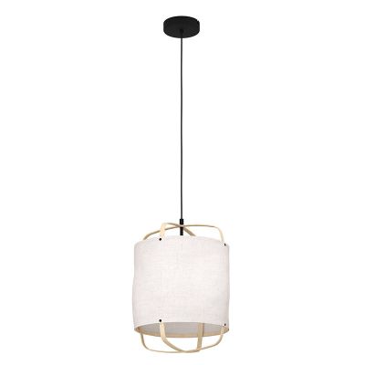 Vit retro fönsterlampa tyg, Rocco