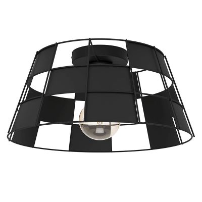 Svart taklampa aluminium, Nelly
