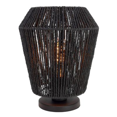 Papper bordslampa svart, Caine, med brytare