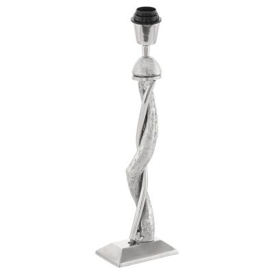Nickel modern bordslampa utan skärm aluminium, Mason, med brytare