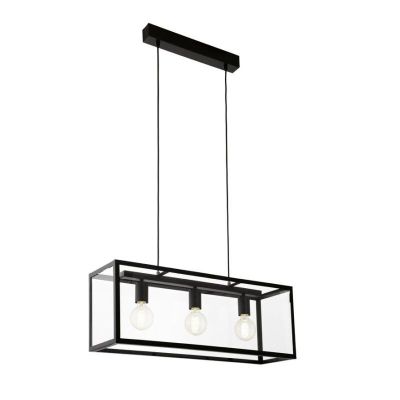 Svart industri fönsterlampa stål, Yagmur