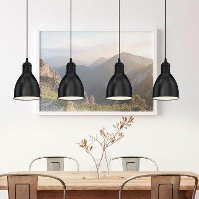 Svart industri fönsterlampa metall, Lavinio