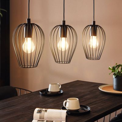 Svart industri fönsterlampa metall, Kitana