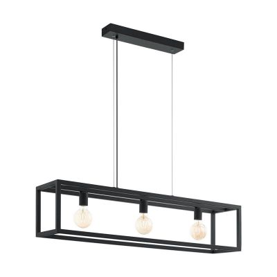 Svart industri fönsterlampa metall, Jaxx