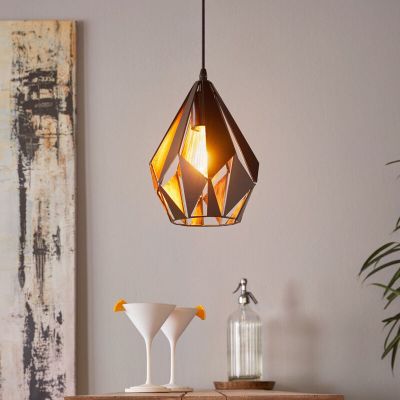 Svart design fönsterlampa metall, Acri