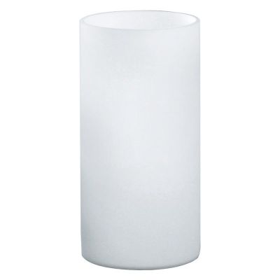 Vit design bordslampa glas, Basken, med brytare
