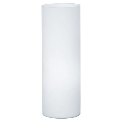 Vit design bordslampa glas, Basken, med brytare