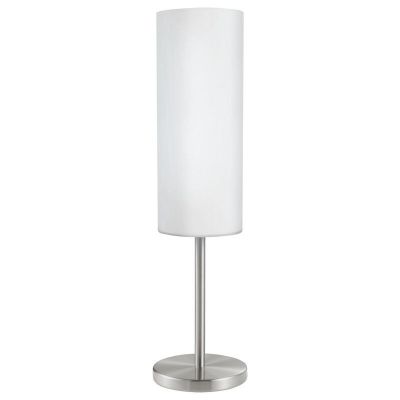 Nickel bordslampa glas, Ciuda, med brytare