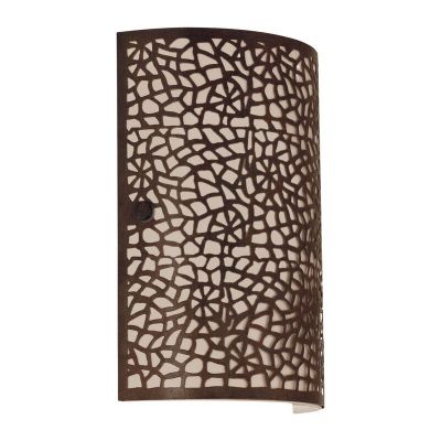 Brun klassisk vägglampa glas, Tafet