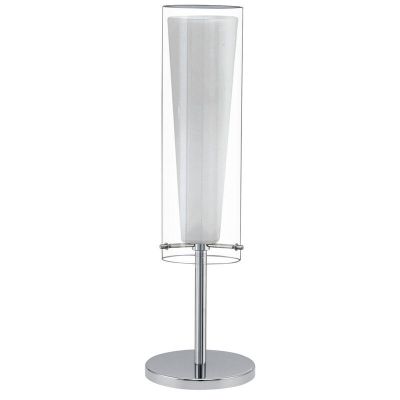 Krom design bordslampa glas, Barceno, med brytare