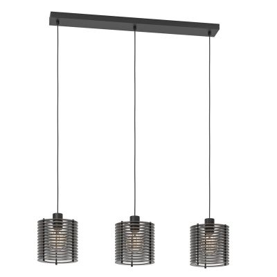 Svart industri fönsterlampa trä, Randy