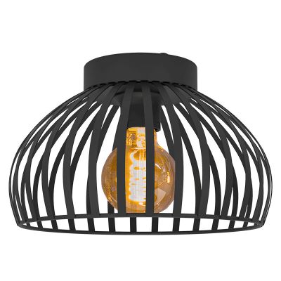 Svart industri taklampa stål, Egine