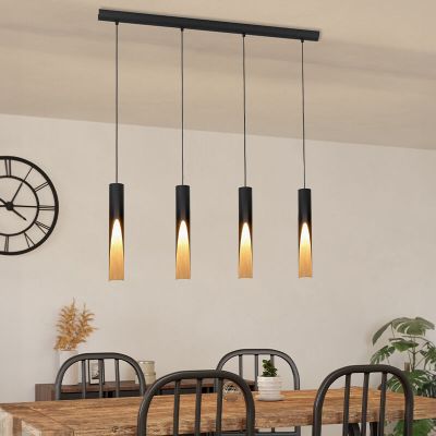 Brun modern fönsterlampa aluminium, Aloysius