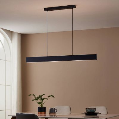 Svart modern smart fönsterlampa aluminium, Andrew, 19W, varm till kall vit justerbar LED