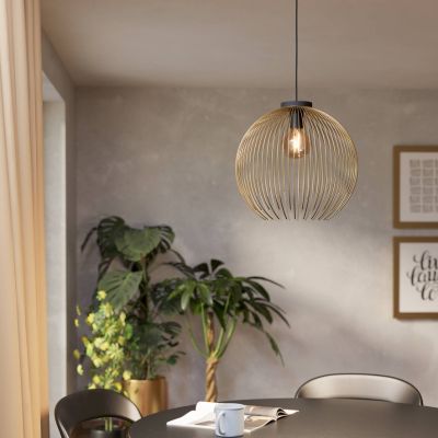 Guld industri fönsterlampa stål, Keimpe