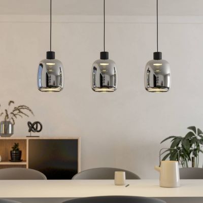 Svart modern smart fönsterlampa glas, Tamika, 3,7W, RGBW LED