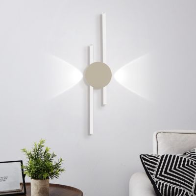 Brun design vägglampa aluminium, Vixa, 20W, 3000K LED