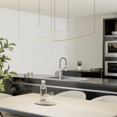 Mässing modern fönsterlampa plast, Vilko, 22W, white switch LED