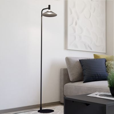 Svart modern golvlampa stål, Phuong, 7,5W, RGBW LED