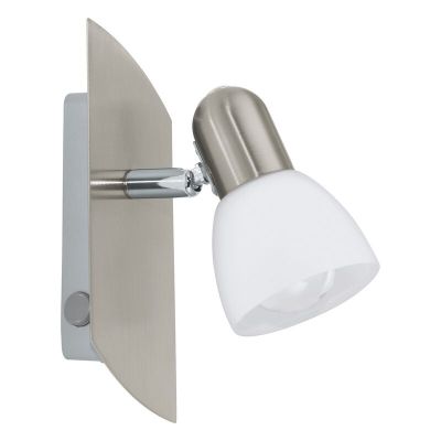 Nickel spotlight tak stål, Niene, med brytare