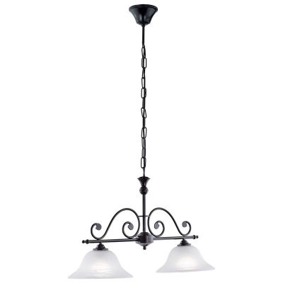 Vit klassisk fönsterlampa glas, Tesse