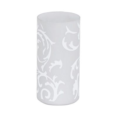 Vit design bordslampa glas, Basken, med brytare