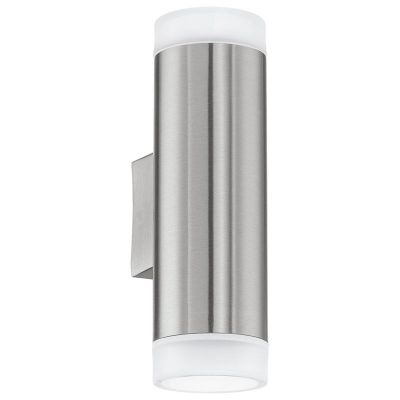 Silver modern up down vägglampa plast, Marlies, IP44