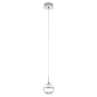 Krom design fönsterlampa glas, Jorg, 5W, 3000K LED