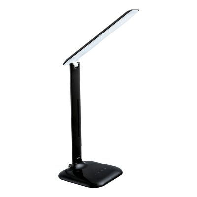 Svart design skrivbordslampa plast, Ayman, 3W, varm till kall vit justerbar LED, med beröringsdimmer