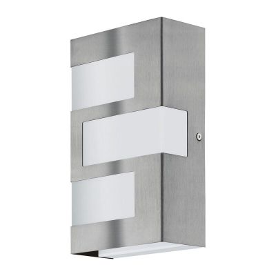 Silver modern utelampa plast, Maegan, 3W, 3000K LED, IP44