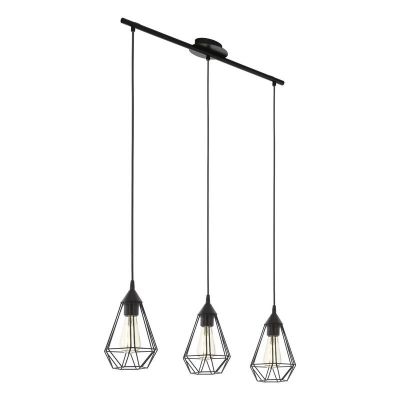 Svart industri fönsterlampa metall, Costel