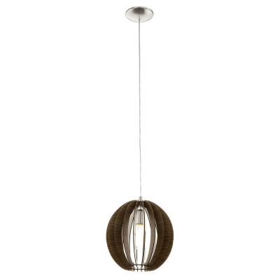 Brun rustik fönsterlampa trä, Bergama