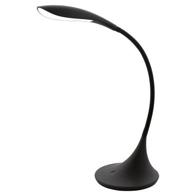 Svart design skrivbordslampa plast, Lovisa, 5W, 3000K LED, med beröringsdimmer