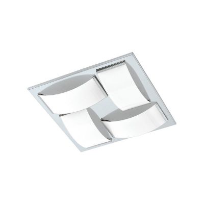 Krom vägglampa glas, Almina, 5W, 3000K LED, IP44